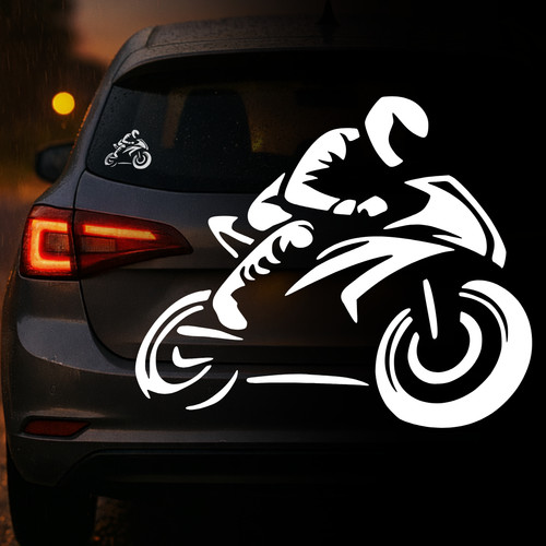 Auto aufkleber biker - auto,