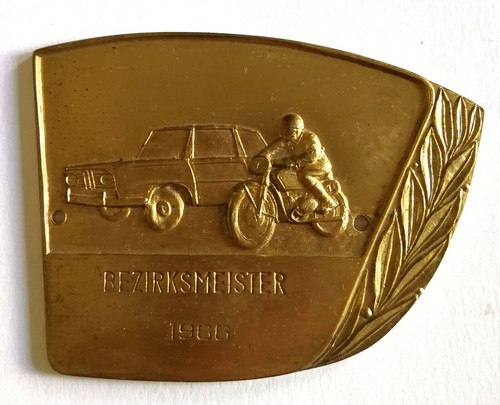 Plakette bezirksmeister 1966 - bezirksmeister,