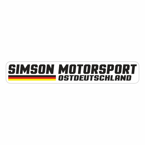 Aufkleber simson motorsport - simson,