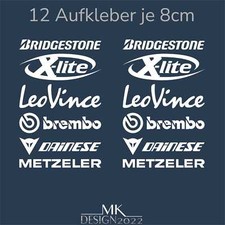 Sponsoren Aufkleber Motorrad