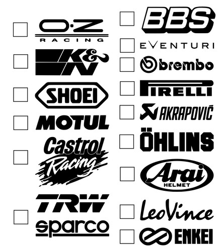 Motorsport sponsoren aufkleber - motorsport,