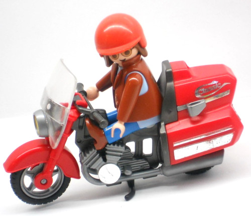 Biker mit motorrad motorsport - motorrad,