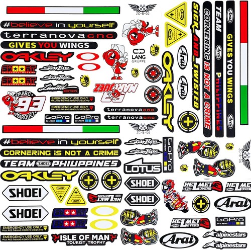Teilig motorsport aufkleb - 3,