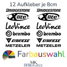 Sponsoren Aufkleber Motorrad